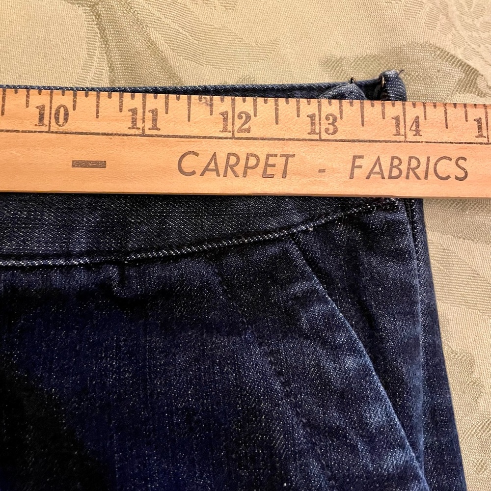 Womens Banana Republic Pencil Straight Dark Wash Denim Jean Skirt with Pockets 4 - Picture 9 of 16